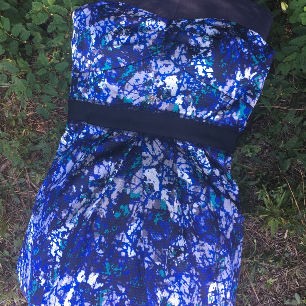 Max & Cleo formal dress w ribbon waist and pockets